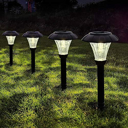 6X Solar Power LED Stake Lights Patio Outdoor Garden Lawn Path Lamp Waterproof